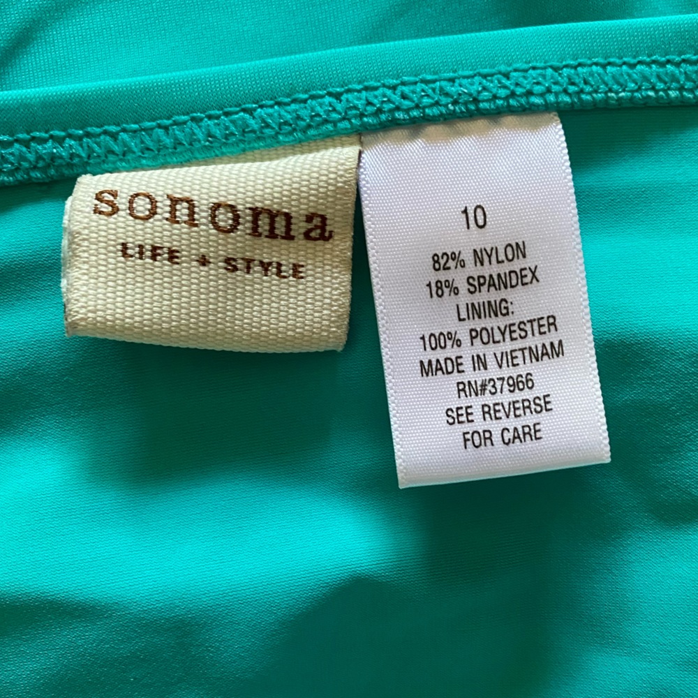Swim skirt Sonoma Size 10 AQUA color - Picture 3 of 3